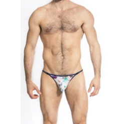 Aramis - String -LHOMME INVISIBLE Soldes aramis string homme imprime blanc 2