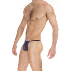 Axel String Striptease - Bleu De Nuit -LHOMME INVISIBLE Soldes axel string striptease bleu pour homme 2