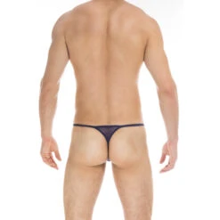 Axel String Striptease - Bleu De Nuit -LHOMME INVISIBLE Soldes axel string striptease bleu pour homme 3