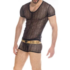 Axel Tshirt - Noir -LHOMME INVISIBLE Soldes axel tshirt noir pour homme 4