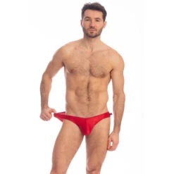Barbados Cherry - Mini Slip -LHOMME INVISIBLE Soldes barbados cherry mini slip velours rouge 1
