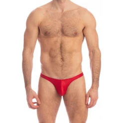 Barbados Cherry - String Bikini -LHOMME INVISIBLE Soldes barbados cherry string bikini homme en velours 1
