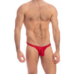 Barbados Cherry - String Bikini -LHOMME INVISIBLE Soldes barbados cherry string bikini homme en velours 2