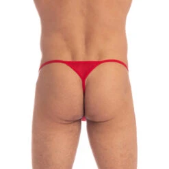 Barbados Cherry - String Striptease -LHOMME INVISIBLE Soldes barbados cherry string striptease en velours 3