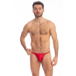 Barbados Cherry - String Striptease -LHOMME INVISIBLE Soldes barbados cherry string striptease en velours 4