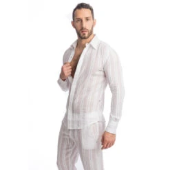 Benares - Chemise -LHOMME INVISIBLE Soldes benares chemise blanche coton homme 2