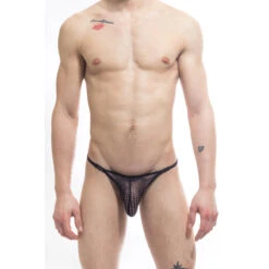 Blaze - String Striptease -LHOMME INVISIBLE Soldes blaze string striptease homme noir transparent 4