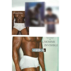 Body Perfect Blanc - Lot De 2 Boxer Sans Couture -LHOMME INVISIBLE Soldes boxer body perfect blanc 4