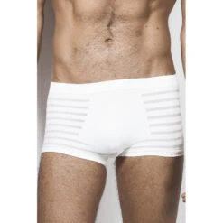 Body Perfect Blanc - Lot De 2 Boxer Sans Couture -LHOMME INVISIBLE Soldes boxer body perfect blanc 5