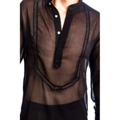 Chantilly - Chemise Tunique -LHOMME INVISIBLE Soldes chantilly chemise tunique transparent homme 2