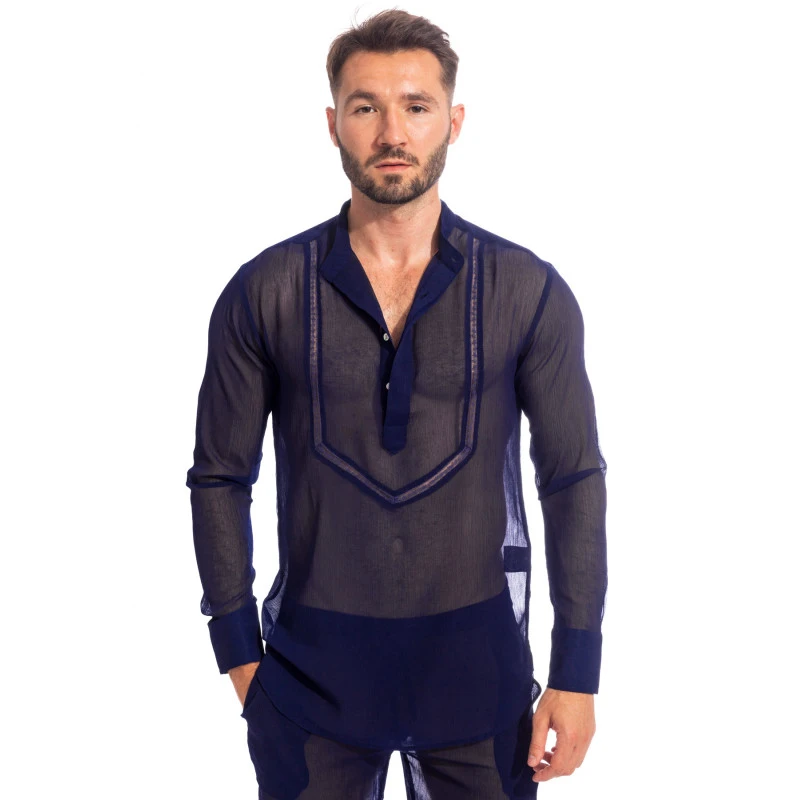 Chantilly Marine - Tunique Chemise 4 Chantilly Marine - Tunique Chemise – Image 2