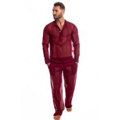Chantilly Rouge - Tunique Chemise 12 Chantilly Rouge - Tunique Chemise -LHOMME INVISIBLE Soldes chantilly tunique chemise rouge 4