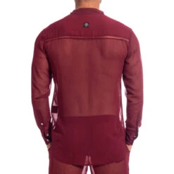Chantilly Rouge - Tunique Chemise 13 Chantilly Rouge - Tunique Chemise -LHOMME INVISIBLE Soldes chantilly tunique chemise rouge 5