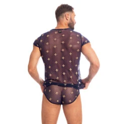 Charlemagne Marine - Tshirt 18 Charlemagne Marine - Tshirt -LHOMME INVISIBLE Soldes charlemagne marine tshirt transparent brode homme 4