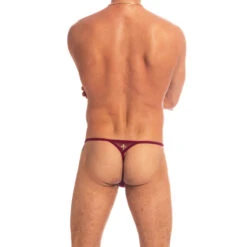 Charlemagne Rouge - String Striptease -LHOMME INVISIBLE Soldes charlemagne rouge string striptease homme transparent 3