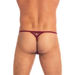 Charlemagne Rouge - String Striptease -LHOMME INVISIBLE Soldes charlemagne rouge string striptease homme transparent 4