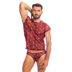 Charlemagne Rouge - Tshirt -LHOMME INVISIBLE Soldes charlemagne rouge tshirt homme transparent 2