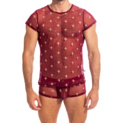 Charlemagne Rouge - Tshirt -LHOMME INVISIBLE Soldes charlemagne rouge tshirt homme transparent 6