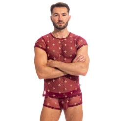 Charlemagne Rouge - Tshirt -LHOMME INVISIBLE Soldes charlemagne rouge tshirt homme transparent 7