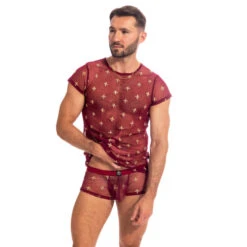 Charlemagne Rouge - Tshirt -LHOMME INVISIBLE Soldes charlemagne rouge tshirt homme transparent 8