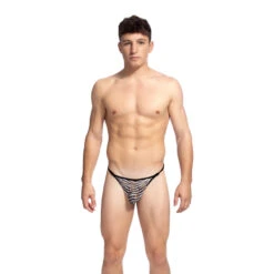 Cory - String Striptease -LHOMME INVISIBLE Soldes cory string striptease homme imprime zebre 2