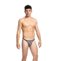 Cory - String Striptease -LHOMME INVISIBLE Soldes cory string striptease homme imprime zebre 3