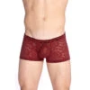 Delos Rouge - Shorty Push-Up 1 Delos Rouge - Shorty Push-Up -LHOMME INVISIBLE Soldes delos shorty push up rouge en dentelle homme