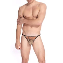 Destin - String Striptease -LHOMME INVISIBLE Soldes destin string striptease nude en dentelle homme 2
