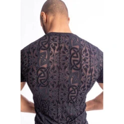 Dévoré Tattoo - T Shirt Col V -LHOMME INVISIBLE Soldes devore tattoo t shirt col v homme 5