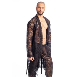 Eccitante - Kimono -LHOMME INVISIBLE Soldes eccitante kimono robe de chambre dentelle homme 3