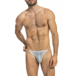 Egon - String Striptease -LHOMME INVISIBLE Soldes egon string striptease dentelle bleue homme 1