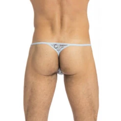 Ellis - String Striptease -LHOMME INVISIBLE Soldes ellis string striptease imprime bleu 4