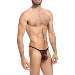 Enzo - String Striptease -LHOMME INVISIBLE Soldes enzo string striptease homme en dentelle 2