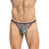 Erwan - String Striptease -LHOMME INVISIBLE Soldes erwan string striptease bleu fleuri homme
