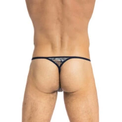 Erwan - String Striptease -LHOMME INVISIBLE Soldes erwan string striptease bleu fleuri homme 2