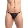Flamme Noire - String Striptease 2 Flamme Noire - String Striptease -LHOMME INVISIBLE Soldes flamme noire string striptease homme