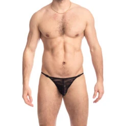 Flamme Noire - String Striptease -LHOMME INVISIBLE Soldes flamme noire string striptease homme 2