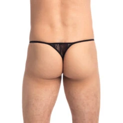 Flamme Noire - String Striptease -LHOMME INVISIBLE Soldes flamme noire string striptease homme 3