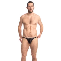 Flamme Noire - String Striptease -LHOMME INVISIBLE Soldes flamme noire string striptease homme 4