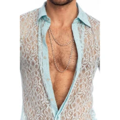 Fleur D'Ether Ciel - Chemise ML -LHOMME INVISIBLE Soldes fleur d ether ciel chemise ml 3