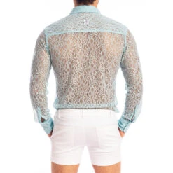 Fleur D'Ether Ciel - Chemise ML -LHOMME INVISIBLE Soldes fleur d ether ciel chemise ml 5