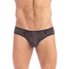 Fleur Noire - Mini Slip -LHOMME INVISIBLE Soldes fleur noire mini slip taille basse
