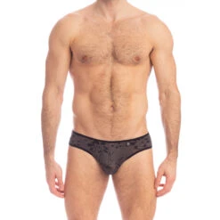 Fleur Noire - Mini Slip 10 Fleur Noire - Mini Slip -LHOMME INVISIBLE Soldes fleur noire mini slip taille basse 2