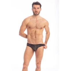 Fleur Noire - Mini Slip 12 Fleur Noire - Mini Slip -LHOMME INVISIBLE Soldes fleur noire mini slip taille basse 4