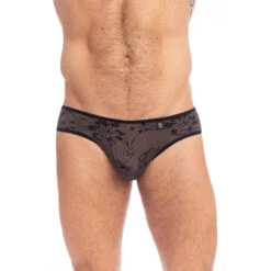 Fleur Noire - Mini Slip 13 Fleur Noire - Mini Slip -LHOMME INVISIBLE Soldes fleur noire mini slip taille basse 5
