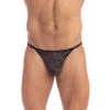 Fleur Noire - String Striptease -LHOMME INVISIBLE Soldes fleur noire string striptease