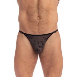 Fleur Noire - String Striptease 9 Fleur Noire - String Striptease -LHOMME INVISIBLE Soldes fleur noire string striptease 2
