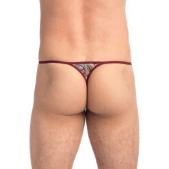 Fleurs De Peau - String Striptease -LHOMME INVISIBLE Soldes fleurs de peau string striptease homme en broderie 2