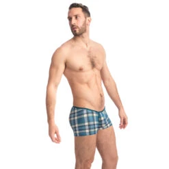 Fraser - Boxer Invisible -LHOMME INVISIBLE Soldes fraser boxer homme invisible imprime bleu 3