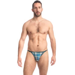 Fraser - String Striptease -LHOMME INVISIBLE Soldes fraser string striptease imprime bleu homme 1